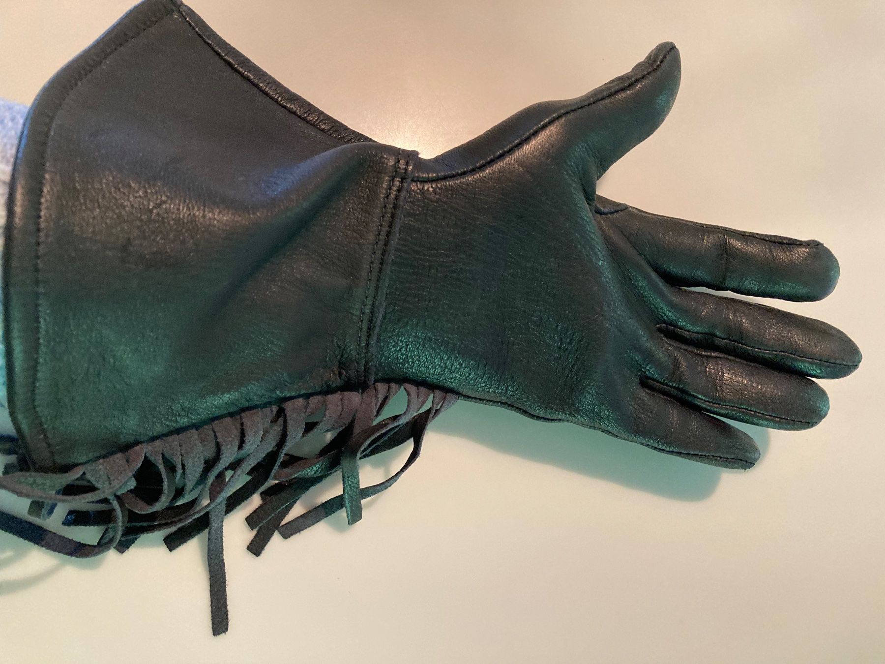 Guanti & manicotti: Western Lederhandschuhe/Gauntlet Glove – Usato da Winterthur venduto da wintidizi 4