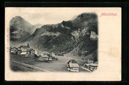 AK Melchthal, Sicht über den Ort, 1901