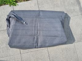 Sonnensegel grau 400 cm * 610 cm
