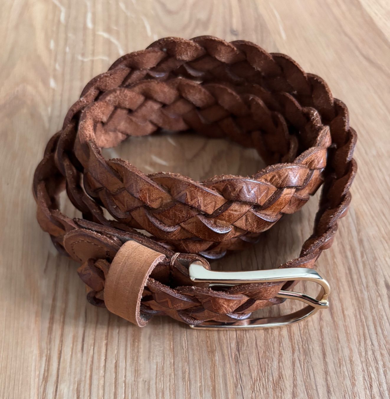 Cinture: Vanzetti cognac braided leather belt, size 75 – Nuovo e nell'imballaggio originale da Kilchberg ZH venduto da ben_pc68 2