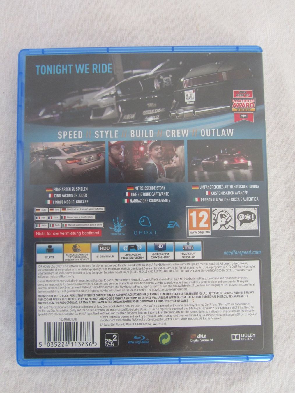 Spiele: Need for Speed PS4 Spiel gebraucht – Gebraucht aus Seengen von mikelele 1