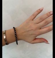Armband Gelbgold 585 14 Karat mit Onyx Steinen