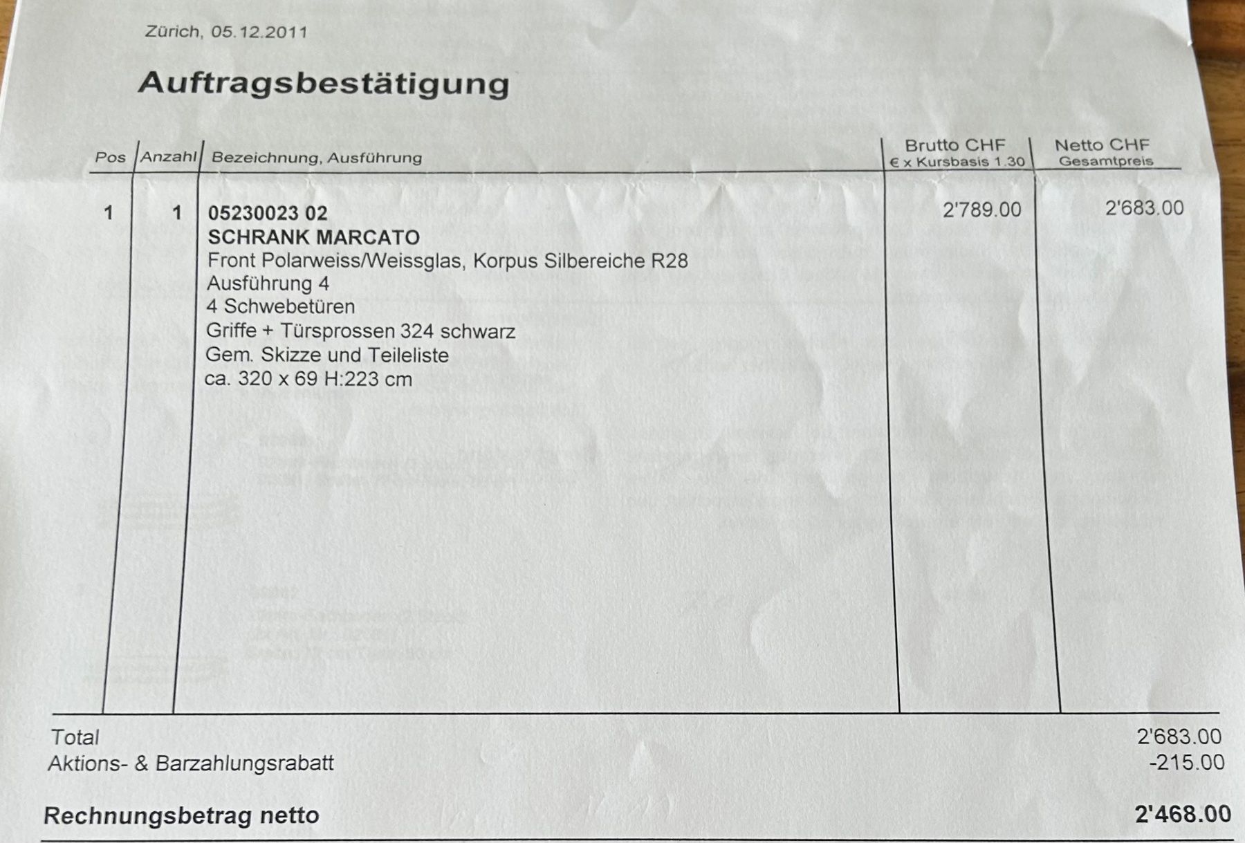 Armadi: Grosser Kleiderschrank von Möbel Schubiger – Usato da St. Gallen venduto da semo22 3