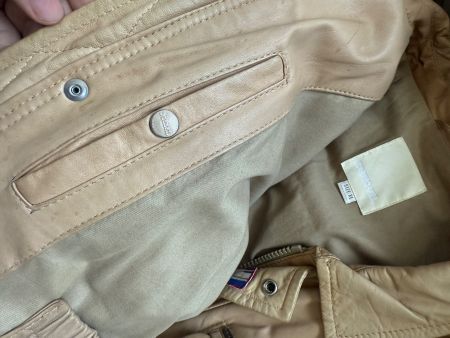 Originale Diesel Lederjacke, beige, Vintage  XL, Top!
