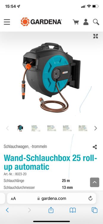 Wandslangenbox | Gardena | 35 Meter  Accu, Incl. Koppelstukken En Tuinspuit 18640 20 I35455 T2223361