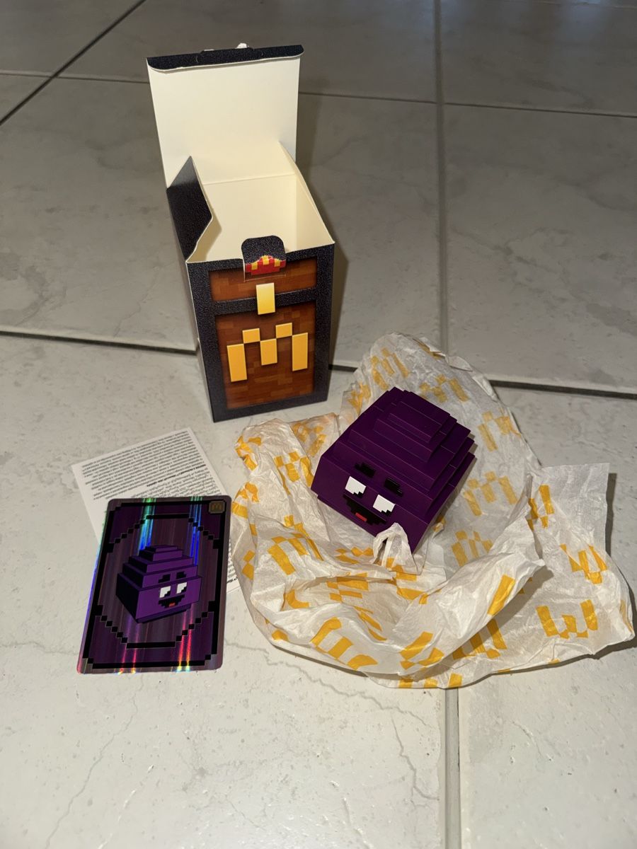 Mc Donald's Statuette: Minecraft McDonald’s Grimace Egg – Nuovo (secondo la descrizione) da Gossau ZH venduto da Shaolin
