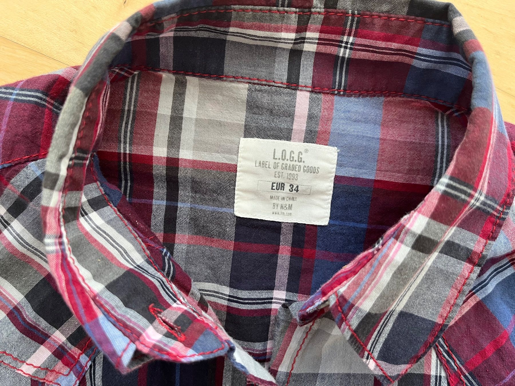 H&M Camicette: H&M Hemdbluse kariert, Grösse 34 – Usato da Wetzikon ZH venduto da jusc710 1