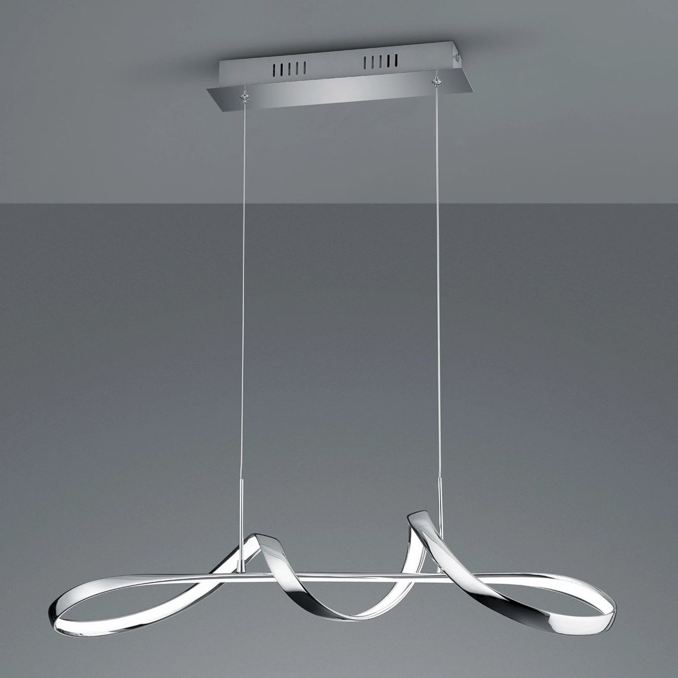 Kronleuchter & Deckenlampen: LED-Hängeleuchte Perugia mit Switsch-Dimmer, chrom – Gebraucht aus Langenthal von Nam3
