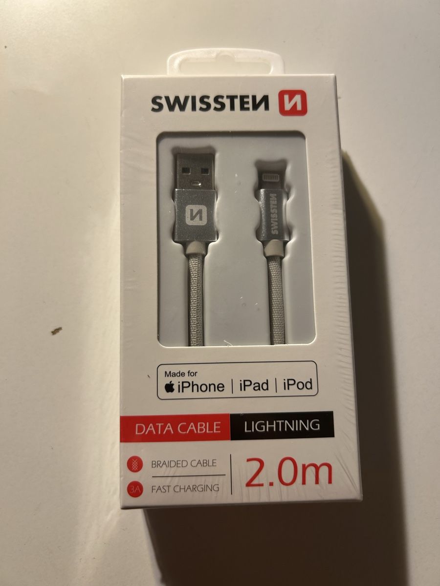 Cavi: Ladekabel iPhone Lightning / USB Kabel 2m NEU Swissten – Nuovo e nell'imballaggio originale da Bern venduto da The_One_Salesman