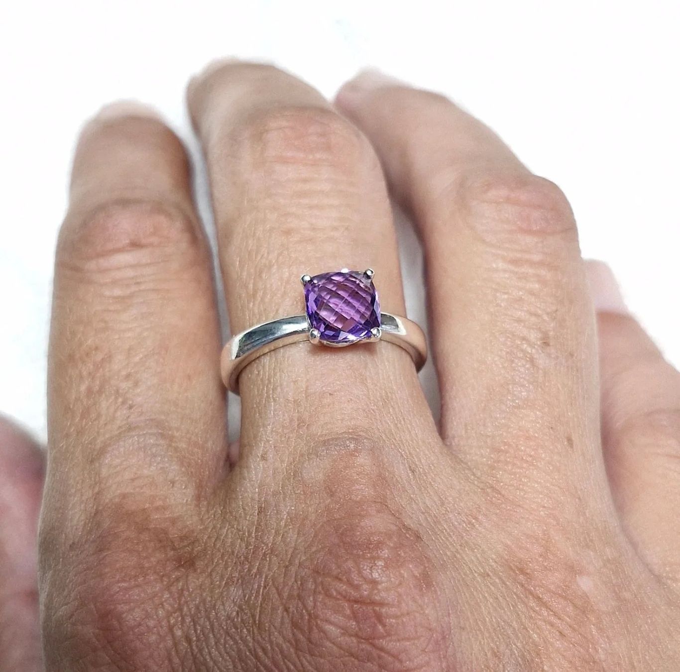 Ringe: Amethyst Ring in Silber aus der Goldschmiede – Neu und originalverpackt aus Zürich von GOS08 4