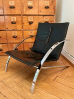 Design Loungechair Ledersessel Arco, Tuttle. Strässle 1976