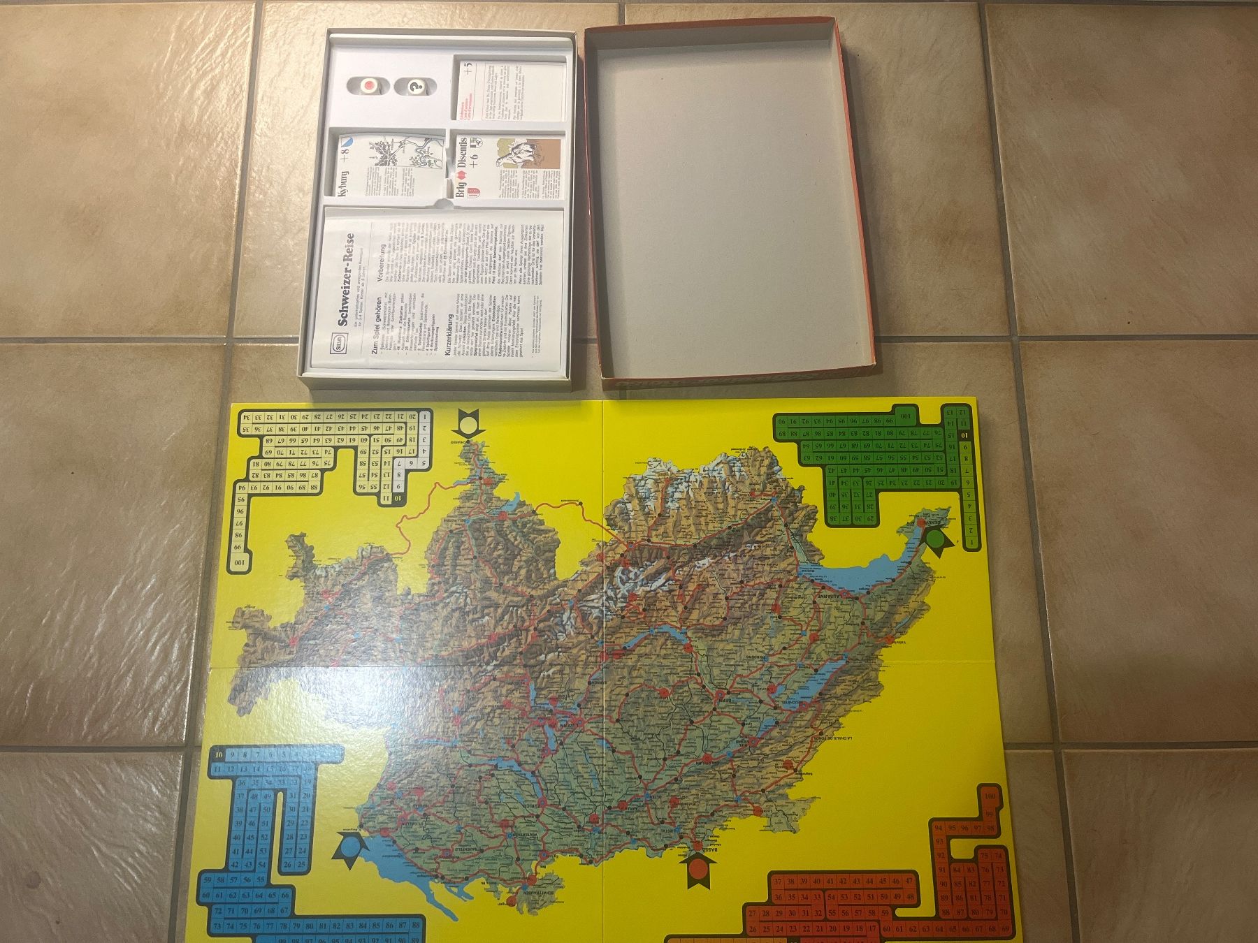 Ravensburger Giochi: Jeu de société Schweizer Reise  Silva Edition Carlit 1979 – Usato da Vernayaz venduto da Darkfrost 1