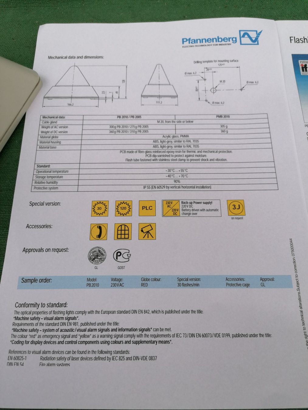 Lampen: Pfannenberg PB 2010 Warnleuchte Rot - Top Zustand! – Gebraucht aus Rovio von maxmac 5