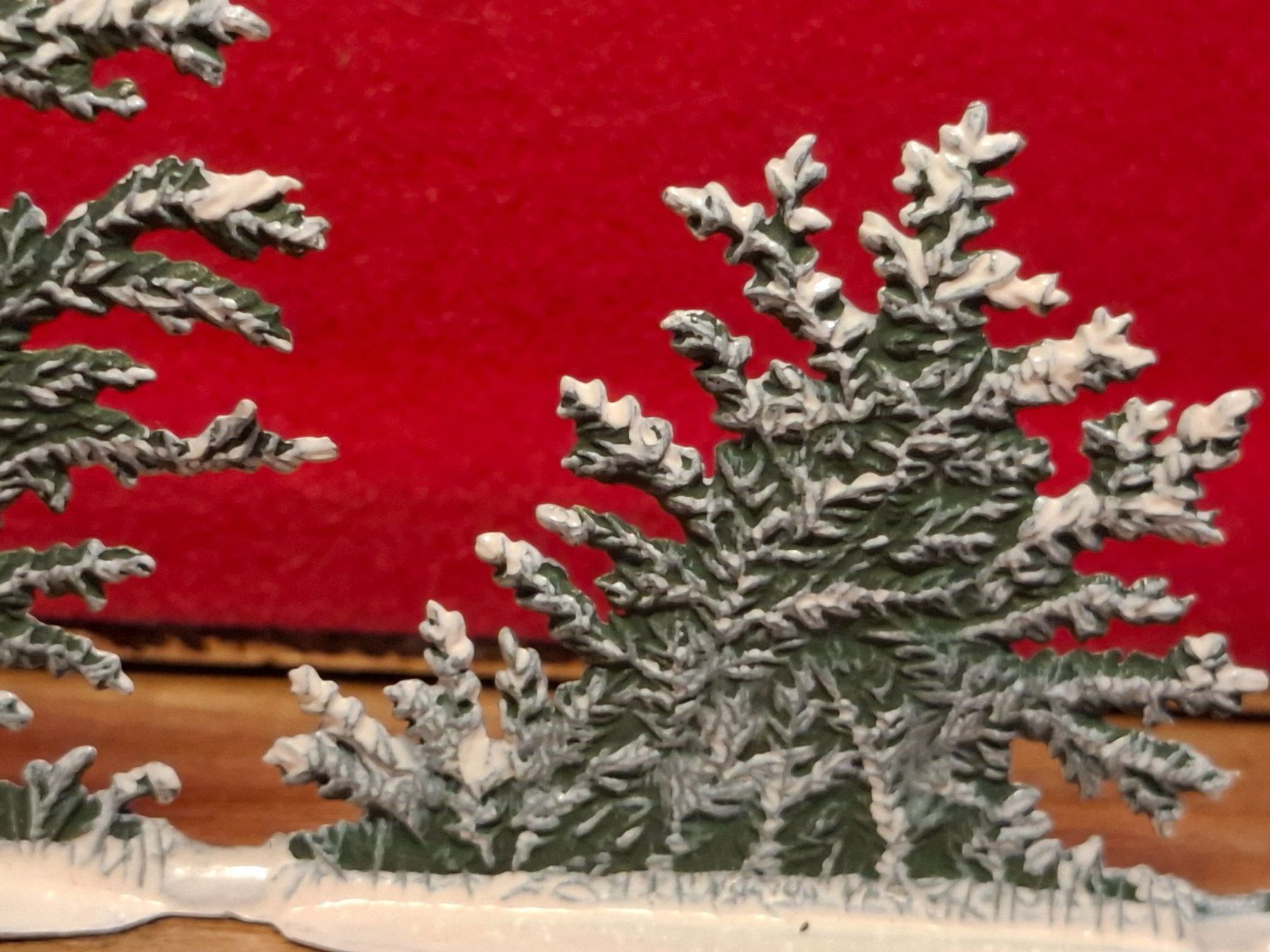 Alle Dekorationen: Wilhelm Schweizer Tannenbaum mit Eule und Sträucher - handbe – Gebraucht aus Schlieren von Svenja7 7