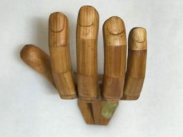 Holzhand  - Schlüsselablage Wandmodell Unikat, Handarbeit