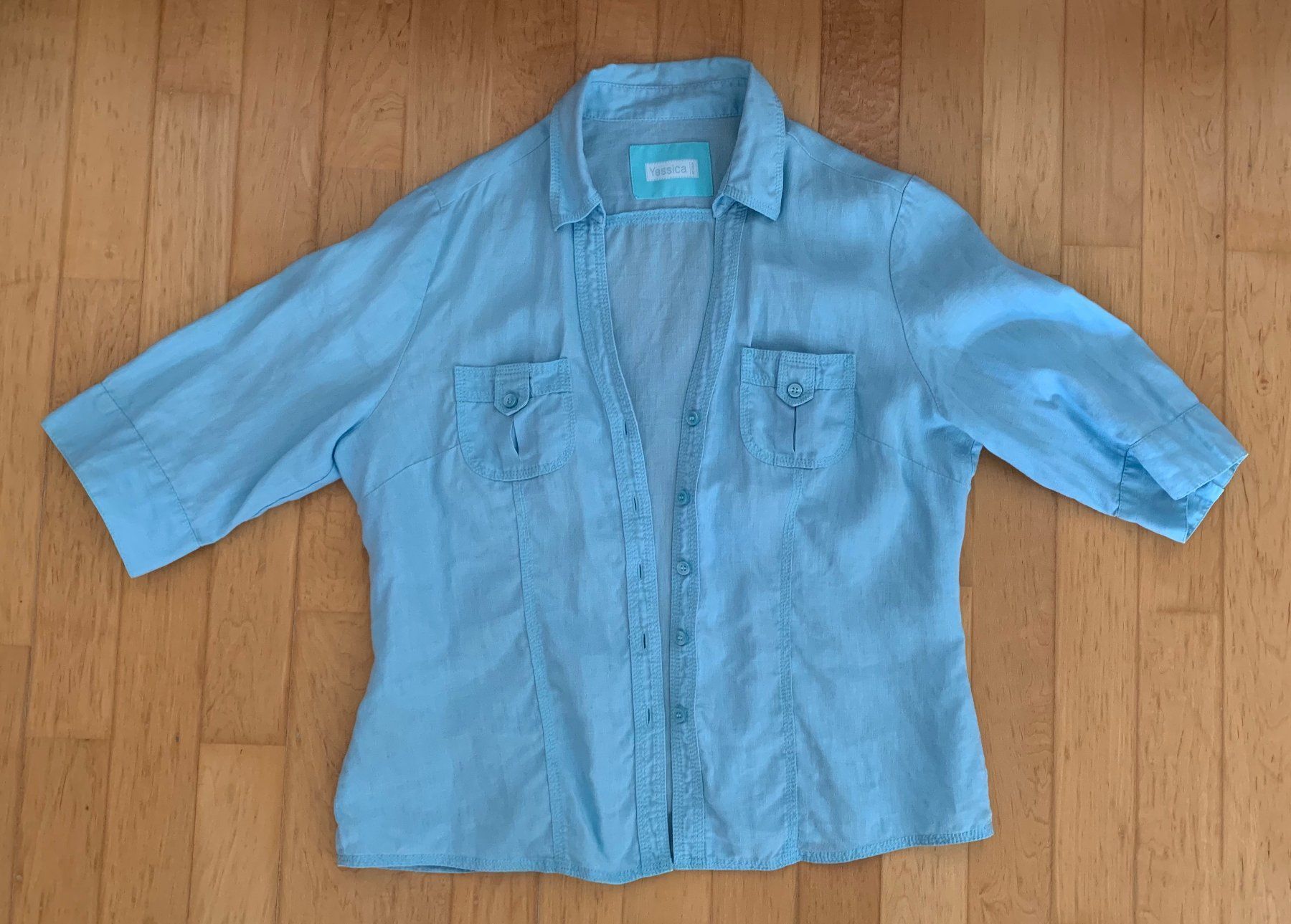C&A Chemisiers: schöne Bluse 100% Leinen – Neuf (Voir description) à Zäziwil par kreative-ideen 2