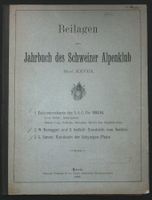 Beilagen SAC Nr. 28 1893 komplett mit Panorama Bachtel