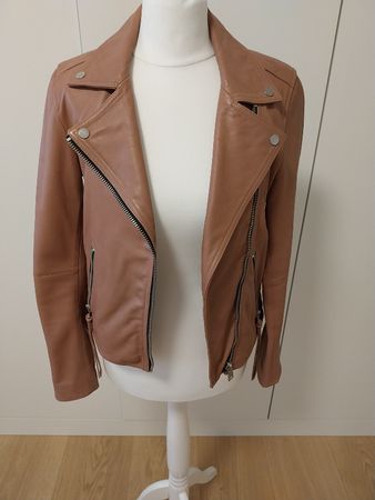 All Saints Lederjacke altrose EU36