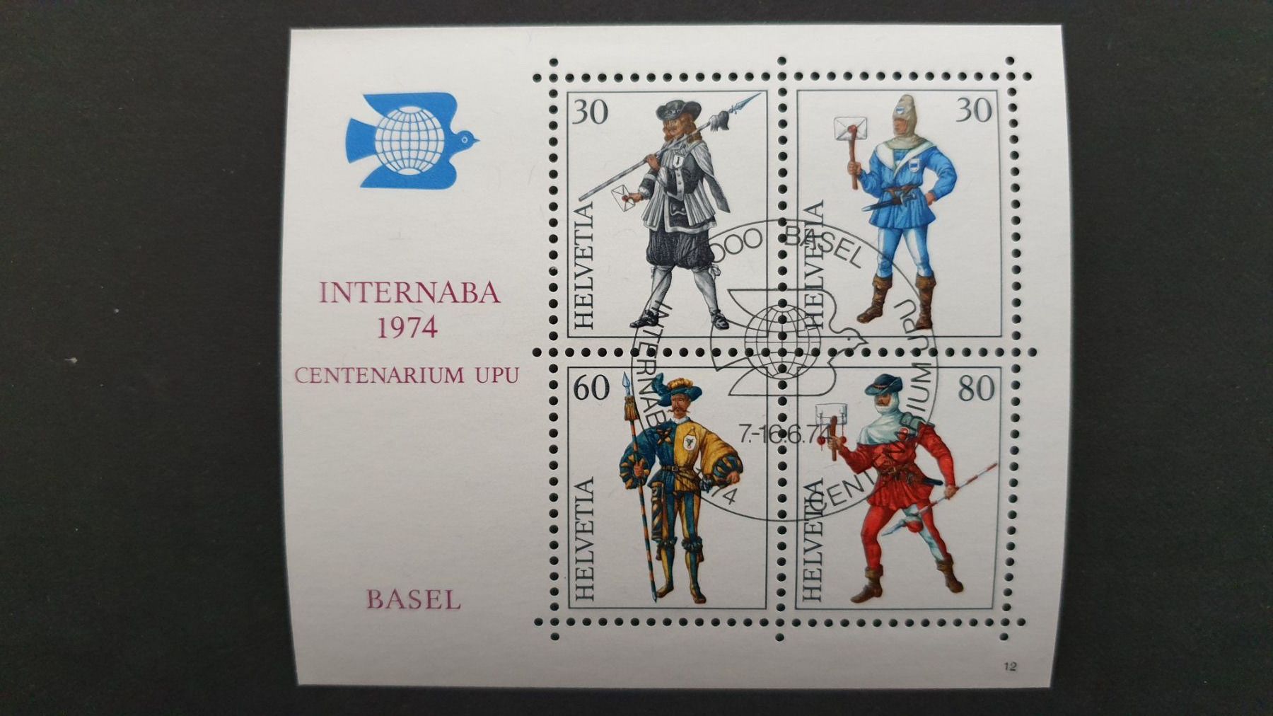 Tutti i francobolli: Internationale Briefmarkenausstellung Basel  1974. – Nuovo (secondo la descrizione) da Goldach venduto da armando_r 1