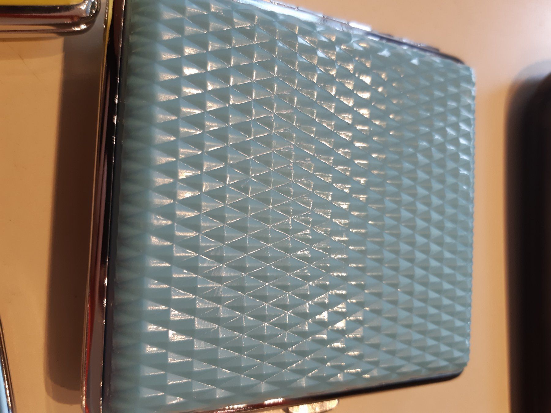 Altri Prodotti per fumatori: Zigaretten etui witziges innenleben hellblau – Nuovo e nell'imballaggio originale da Ibach venduto da chaemilochhobbygarte