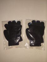 2x2 Paar neue Winterhandschuhe, schwarz, für 5-6 J Kinder