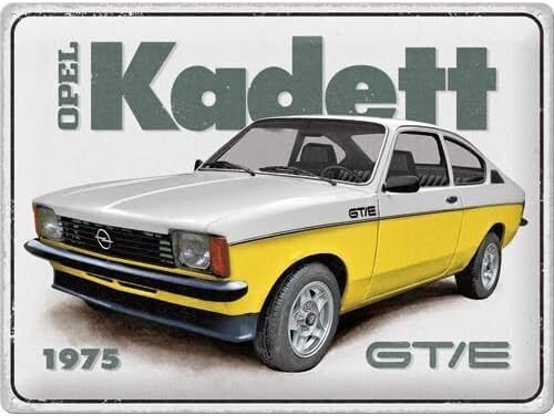 Opel Insegne: Opel Kadett GT/E , Blechschild  Bild Wandbild 40x30cm – Nuovo e nell'imballaggio originale da Goldach venduto da SSRConzept