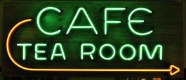 Cafe Tea Room Neon Reklame 60s Schweiz