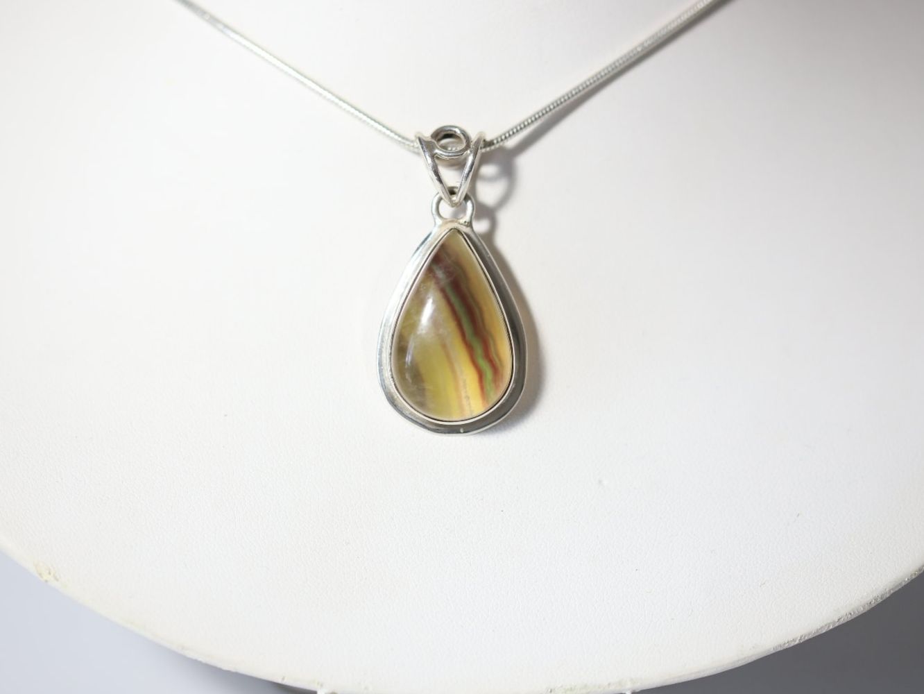 Ciondoli: Pendentif/Anhänger Argent 925 / Silber - Fluorite / Fluorit – Nuovo e nell'imballaggio originale da Lausanne venduto da Ory7