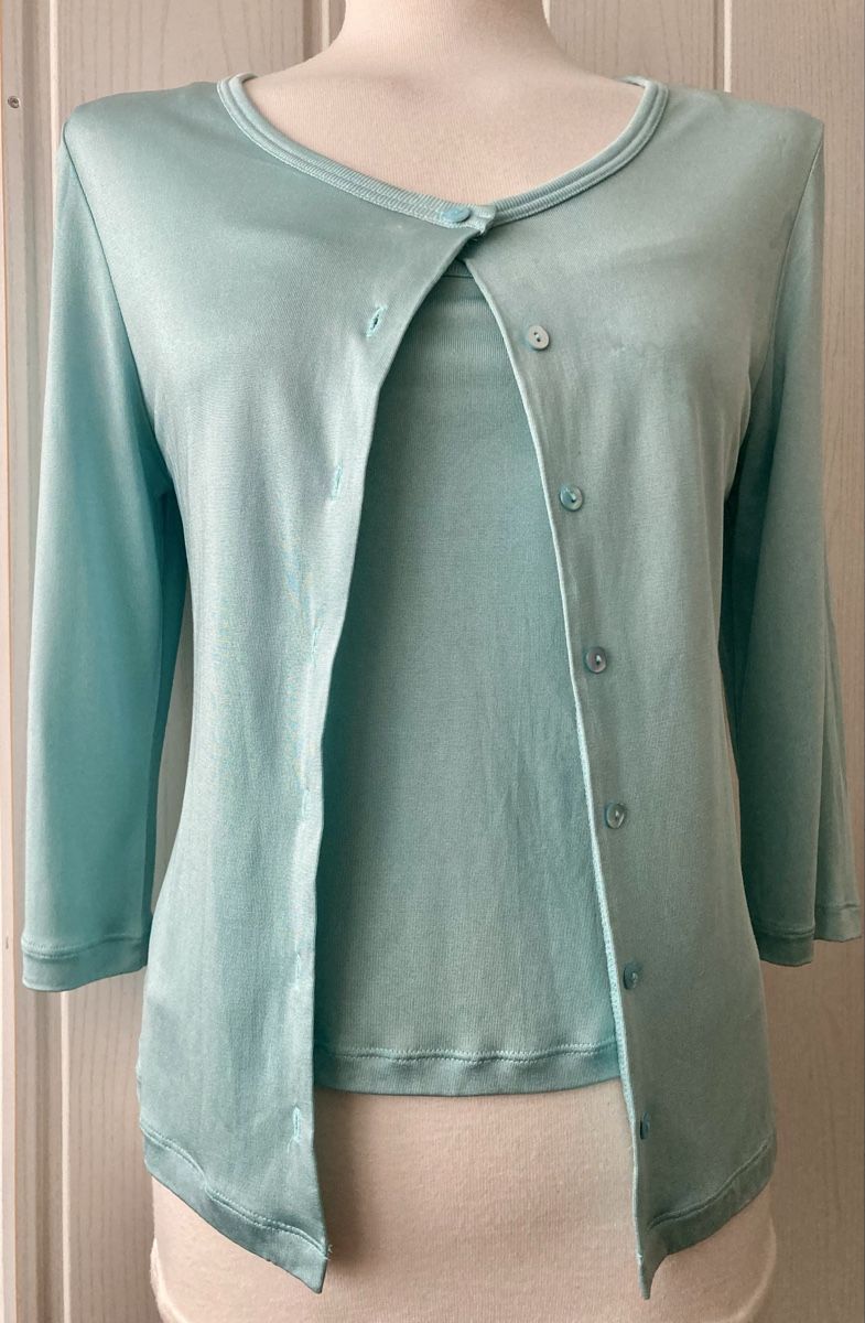 Giacche: Codice 100% Seide Top & Cardigan Set, Gr. 38, Made Italy – Usato da Stetten AG venduto da Hanya