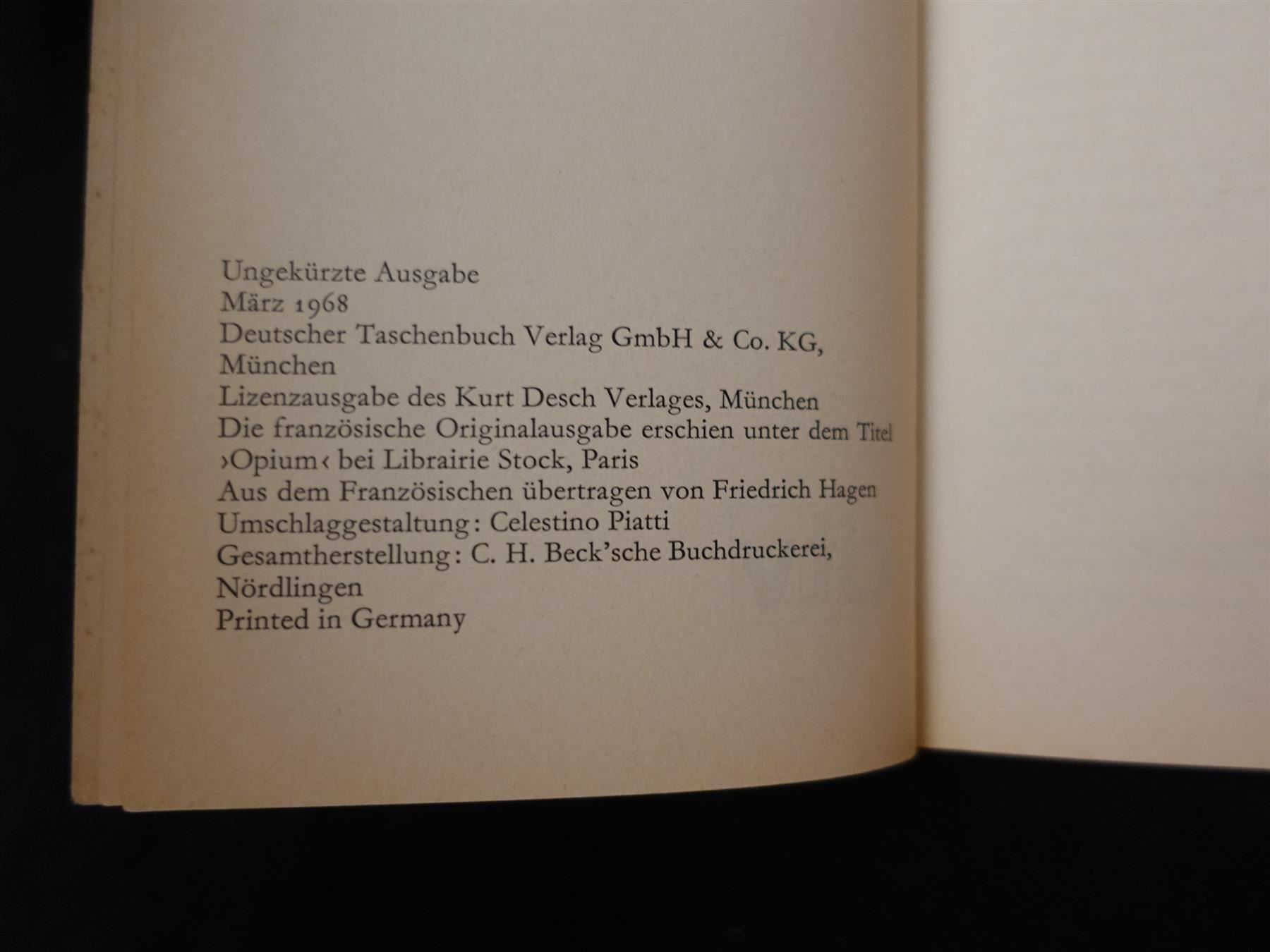 Libri: Celestino Piatti / Jean Cocteau – Usato da Gutenswil venduto da Optico 3