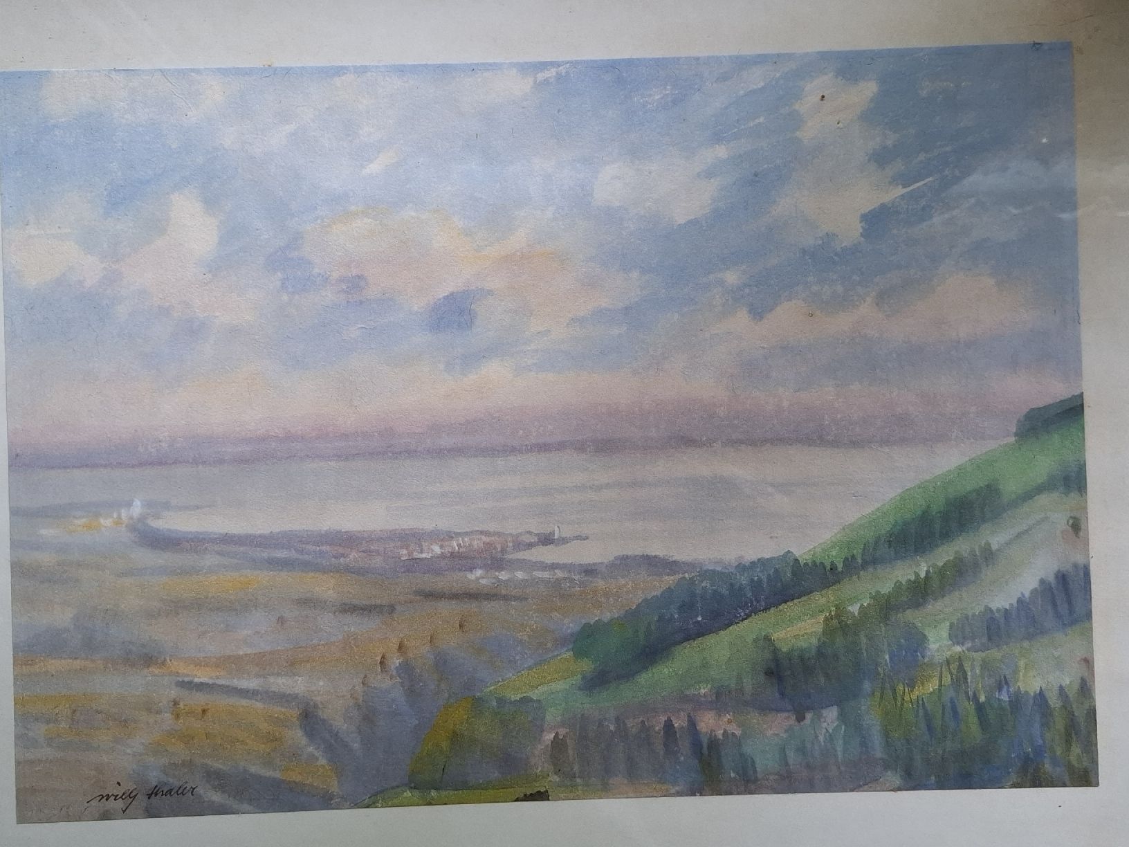 Foto & Immagini: Landschaftaquarell von Willy Thaler – Usato da Adliswil venduto da rug_l29p