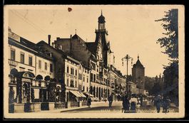 Schaffhausen, Bahnhofplatz mit Gasthof H