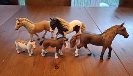 Schleich-Pferde 5 Stück