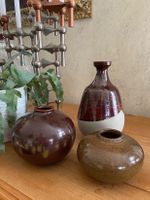 Céramique R. Equey, 3 jolis petits vases
