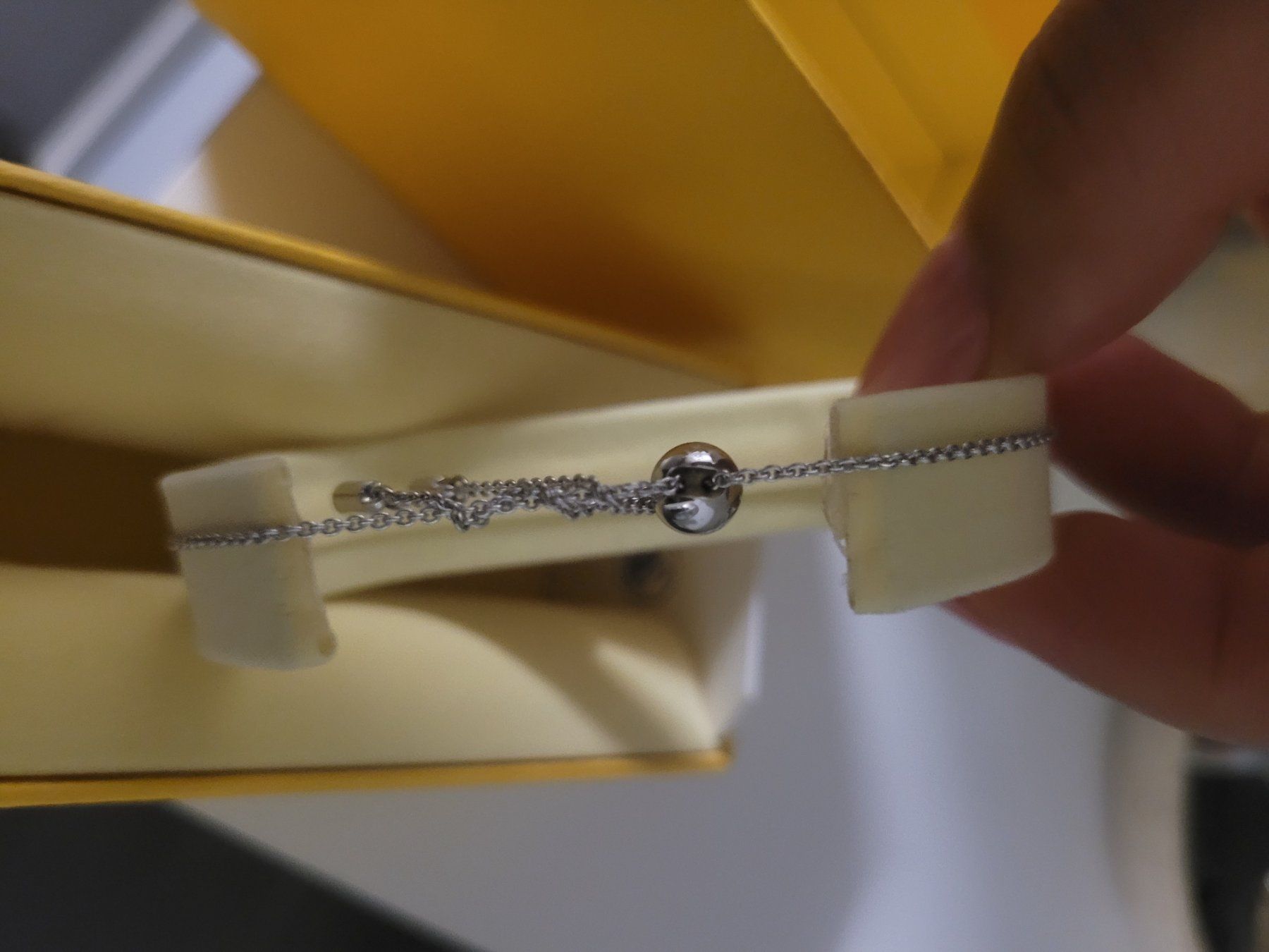 Swarovski Bracciali & Braccialetti: Swarovski Armband Silber mit hellblauem Stein, verstellbar – Nuovo e nell'imballaggio originale da Stadel venduto da Rafaela__8 2