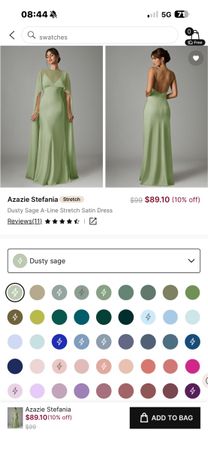 Festliches Brautjungfernkleid, dusty sage, neuwer