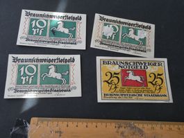 Dt. Reich,  Braunschweig - Notgeldscheine