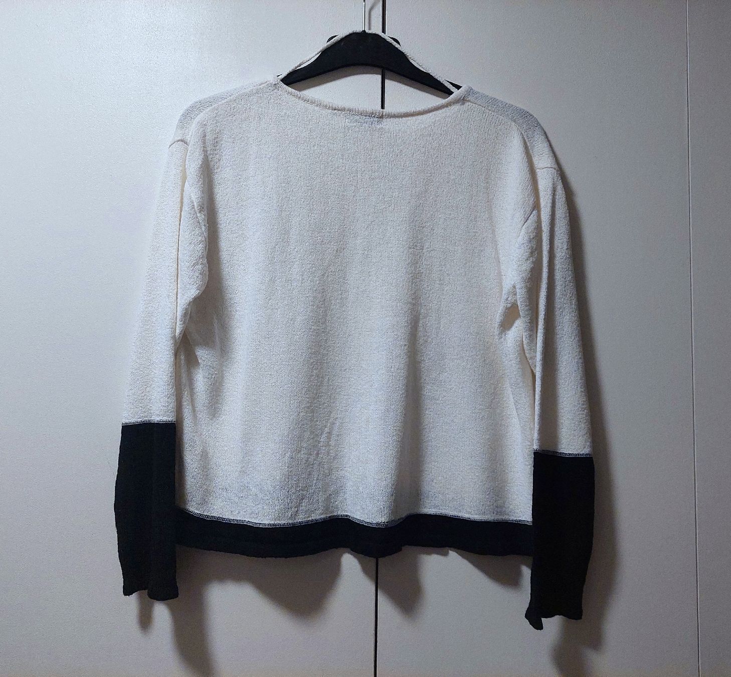 Maglioni & Felpe: Sergio City Feinstrick-Damenpullover, Weiß/Schwarz, Gr. L – Usato da Ostermundigen venduto da BagsAndMore 3