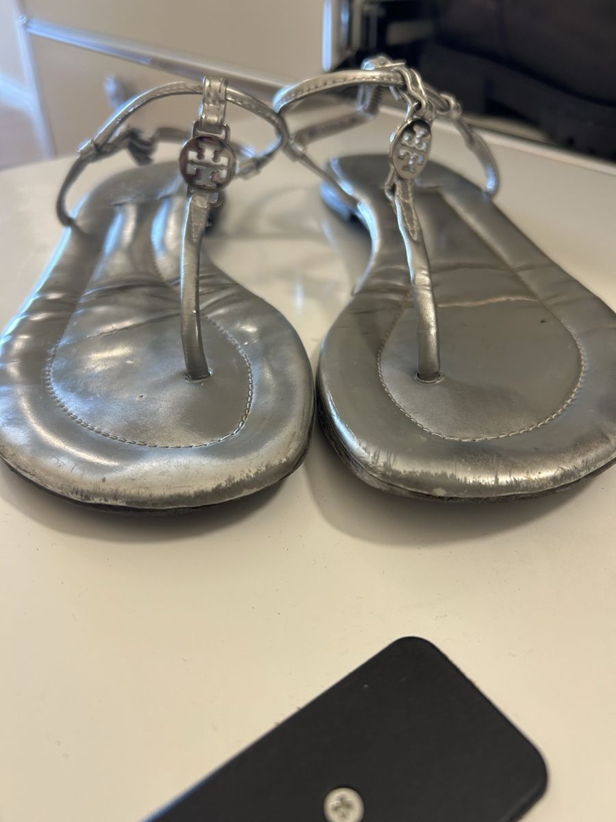 Tory Burch Scarpe da donna: Tory Burch Silber Gr. 36 Sommer Sandalen – Usato da Luzern venduto da iri_5pg9 2