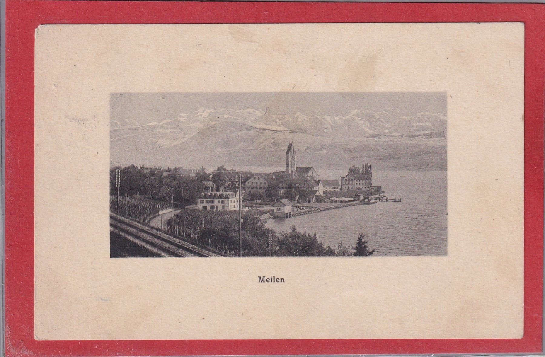 Cartoline postali: Meilen - 1910 – Usato da Orvin venduto da Pyaeschli