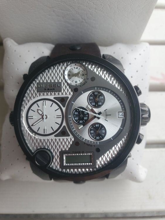 Diesel Herrenuhr Big Daddy Chronograph Edelstahl 2