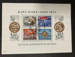 DDR 1953, Block 8A + 9A, gestempelt, KP 300.--