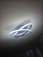 Deckenleuchte modern LED Ringe schwarz neu