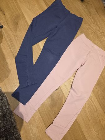 2er Set Mädchen Thermo-Leggings, Gr. 122/128, Top Zustand