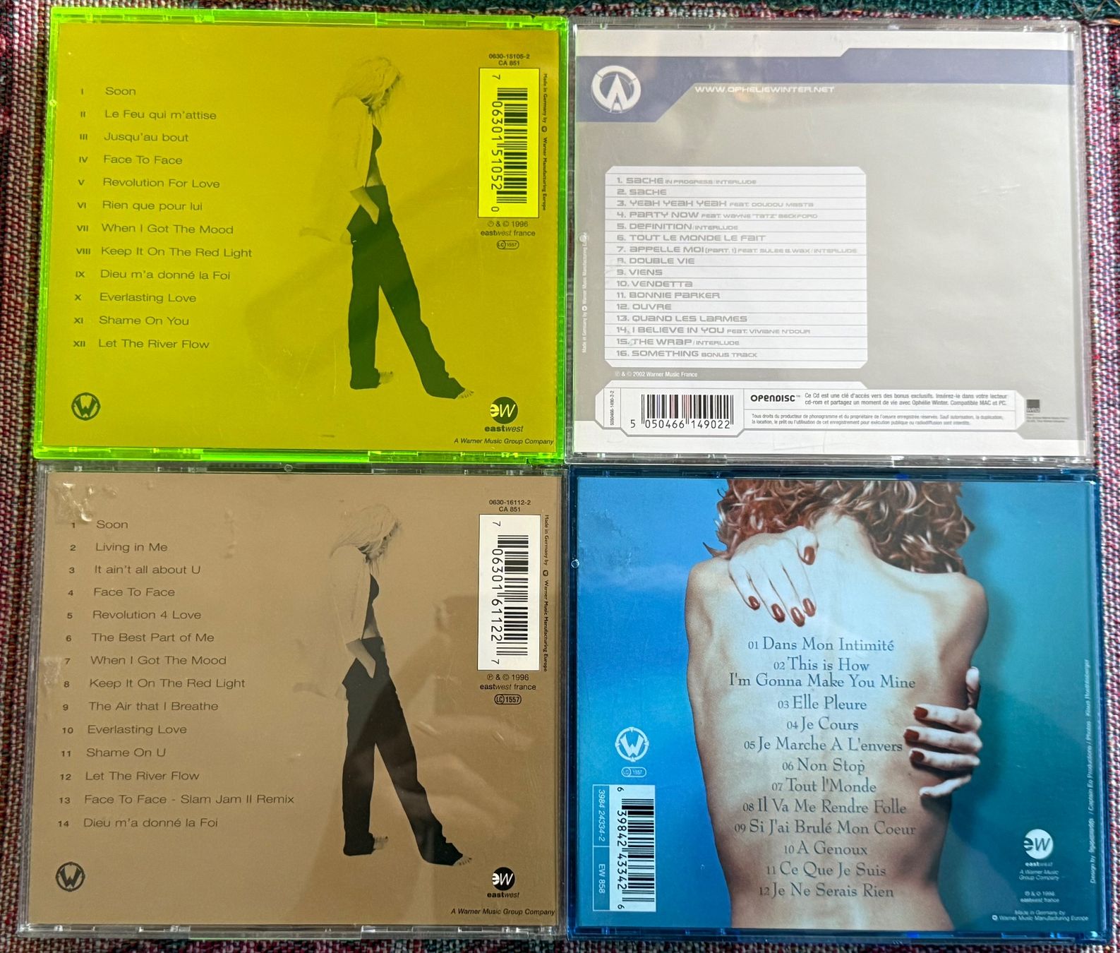 CD: Ophélie Winter 4 CD Bundle No soucy Soon Privacy Explicit – Usato da Aarau venduto da 80sAngel 1