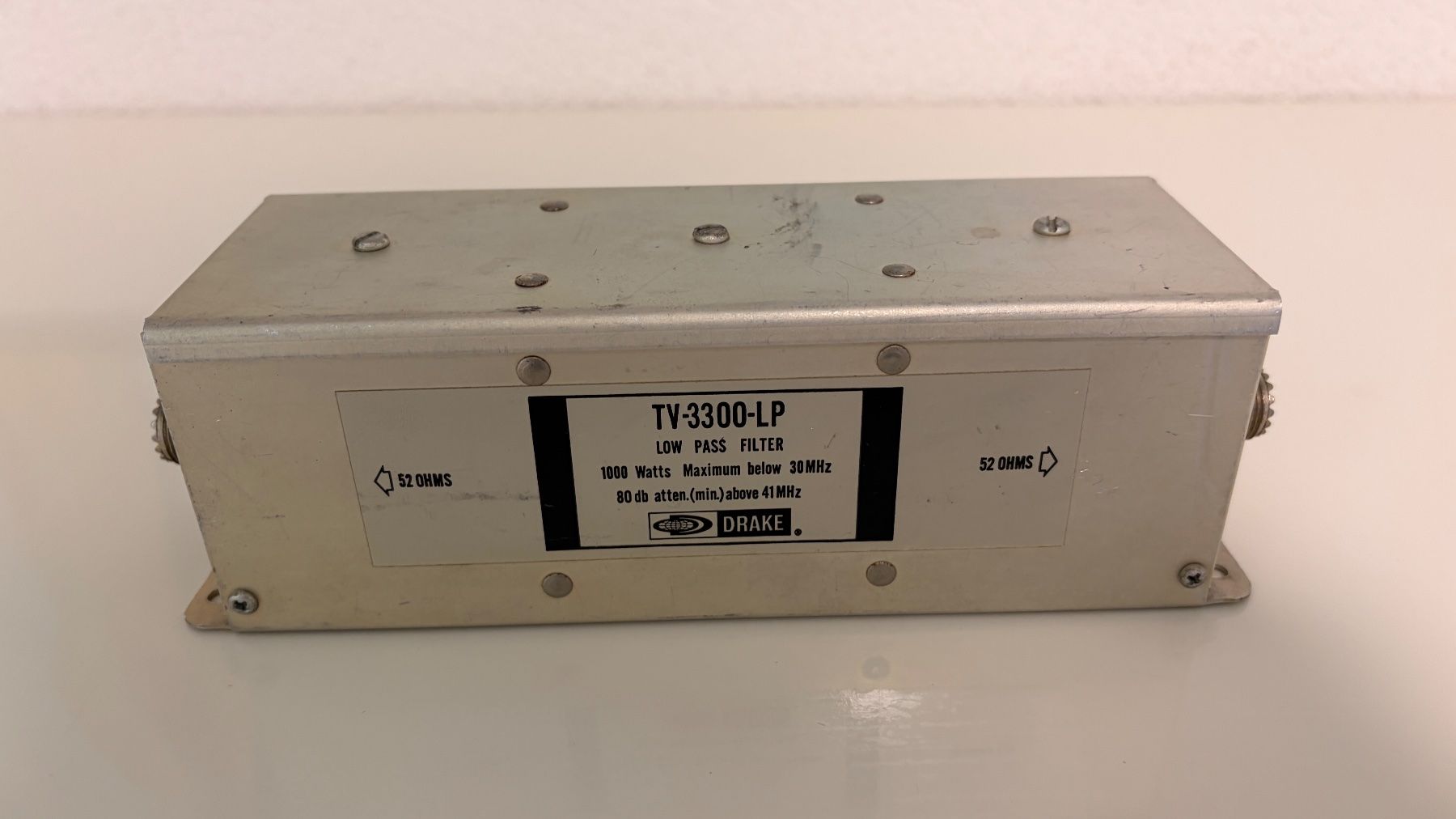 Funktechnik: Drake Tiefpassfilter TV-3300-LP – Gebraucht aus Kefikon ZH von Axilonis