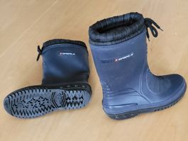 Gummistiefel Regenstiefel gefüttert Grösse 33 dunkelblau