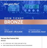 Ticket „find your flow-Festival“ 07./08.11.2026 Basel