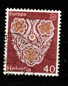 Tutti i francobolli: 1976 - St.Galler-Stickerei – Usato da Schaffhausen venduto da poststamp