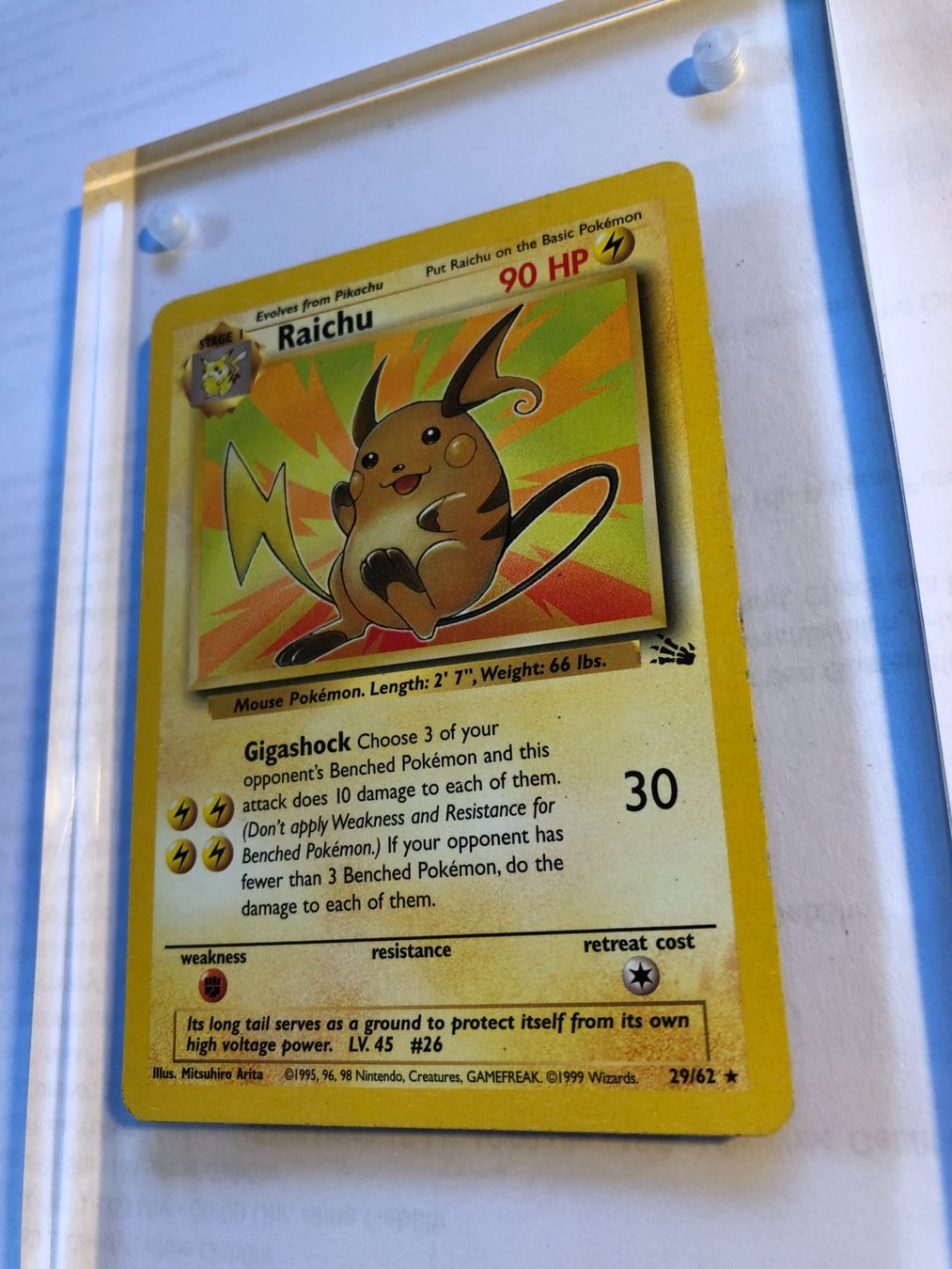 Carte collezionabili: Raichu (rare) Fossil - LP - ab 1.- – Usato da Giubiasco venduto da dan_pr8b 2